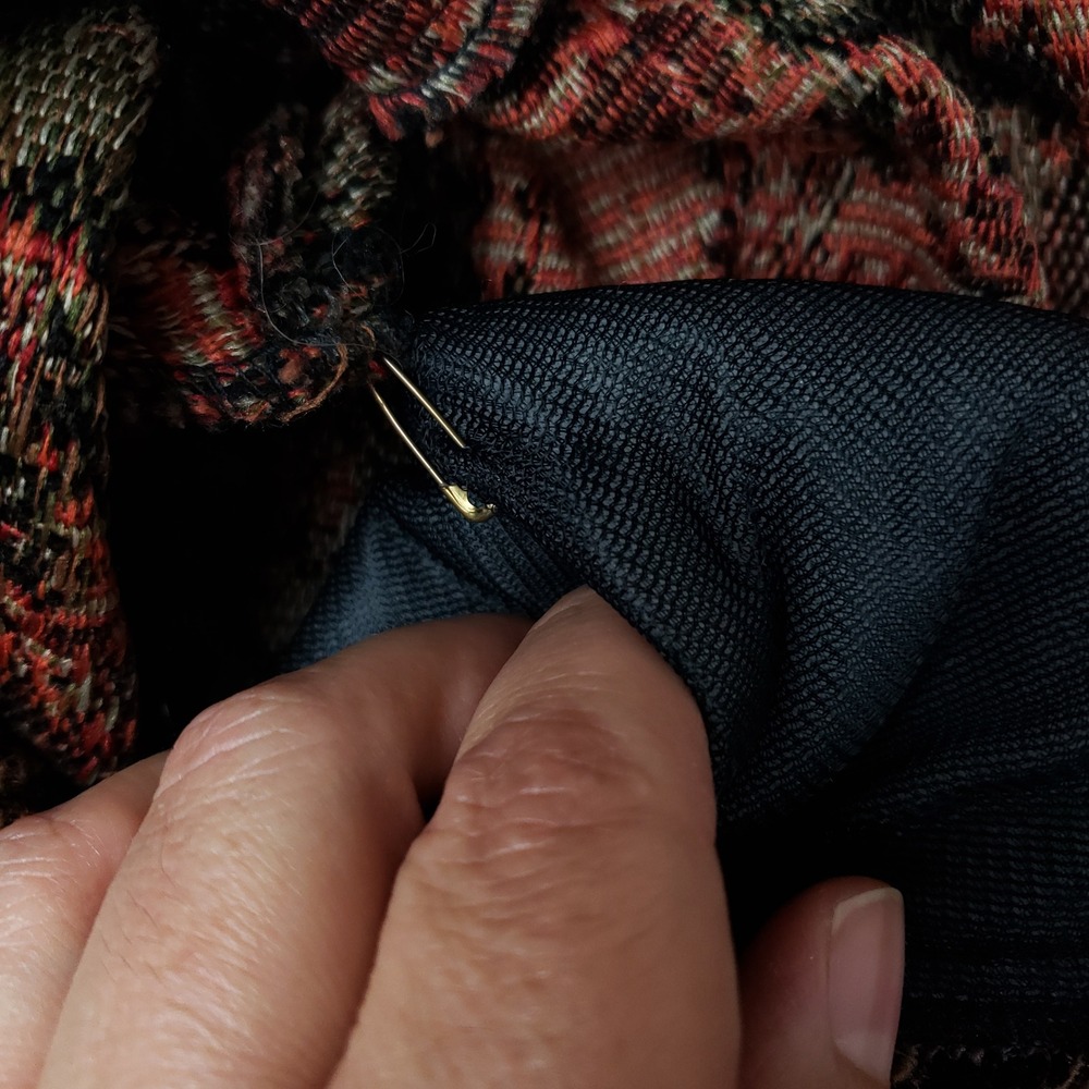 Studio Works Tapestry Patchwork Jacket Paisley Leopard Houndstooth Brown L 90s - Picture 12 of 16
